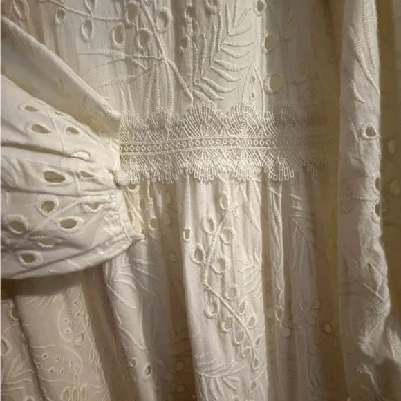 Antonio Melani White Eyelet Maxi Dress - Picture 2 of 8